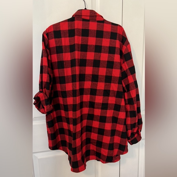Black and red checkered button down - Picture 2 of 3